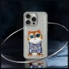 Nimmy etui iPhone 15 Pro 6.1 szary/gray Glasses Cool Cat