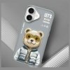 Nimmy etui iPhone 16 6.1 szary/gray     Cool&Cute 2.0 Bear