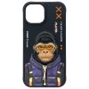 Nimmy etui iPhone 15 6.1 czarny/black   Cool&Cute 2.0 Monkey