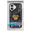 Nimmy etui iPhone 16 6.1 czarny/black   Cool&Cute 2.0 Monkey