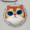 Etui Nimmy Glasses Cool Cat MagSafe do   iPhone 16 Pro szary
