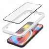 Spigen Alm Glass FC iPhone 16e/14/13     Pro/13 szkło hartowane czarna ramka z ramką montażową AGL03725