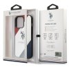 US Polo USHCP14XPSO3 iPhone 14 Pro Max 6,7 biały/white Tricolor Embossed