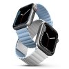UNIQ pasek Revix Apple Watch Series1/2/3/4/5/6/7/8/9/SE/SE2/Ultra/Ultra 2 42/44/45/49mm. Reversible Magnetic biały-niebieski/whi