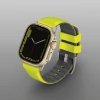 UNIQ pasek Linus Apple Watch Series 1/2/3/4/5/6/7/8/9/SE/SE2/Ultra/Ultra 2 42/44/45/49mm Airosoft Silicone limonkowy/lime green
