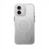 UNIQ etui Coehl Lumino iPhone 16 6.1 Magnetic Charging srebrny/sparkling silver