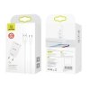 USAMS Ład. siec. 1xUSB T21 USB-Cbiały/white 2,1A Fast Charging T21OCTC01