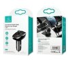 USAMS Zestaw głośnomówiący C21z transmiterem FM, Bluetooth 5.0, MP3, 2xUSB 3,4A czarny/black CC115GC01 (US-CC115)