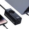 USAMS Listwa zasilająca 67W 3x USB-C + USB Fast Charging Extension Cable EU czarny/black CC225TC01 (US-CC225)