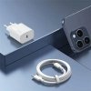 USAMS Ład. siec. 1xUSB-C T65 PD20WPD Fast Charging US-CC226 + kabel USB-C/Lightning US-SJ712 30W biały/white Yi Series OYXLTZ02