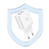 USAMS Ład. siec. 2xUSB-A + kabel Micro/USB-A Fast Charging biały/white series HC HCXLTZ02