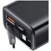 Ładowarka sieciowa USAMS Xiang Series    CC299 65W 1xUSB-C 1xUSB-A + kabel USB-C biały