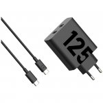 Ładowarka sieciowa Motorola TurboPower   125W Dual 2x USB-C z kablem USB-C 1m czarny