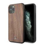 Mercedes MEHCN65VWOLB iPhone 11 ProMax hard case brązowy/brown Wood Line Walnut