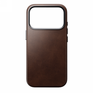 NOMAD Traditional Leather Case - skórzane etui do iPhone 17 Pro kompatybilne z MagSafe, skóra Horween (rustic brown)