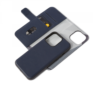 Decoded Detachable Wallet – skórzana obudowa ochronna do iPhone 13 Pro (granatowa)