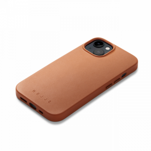 Mujjo Full Leather Case - etui skórzane do iPhone 14 Plus kompatybilne z MagSafe (brązowe)