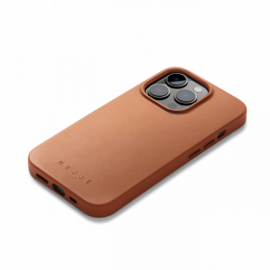 Mujjo Full Leather Case - etui skórzane do iPhone 14 Pro Max kompatybilne z MagSafe (brązowe)