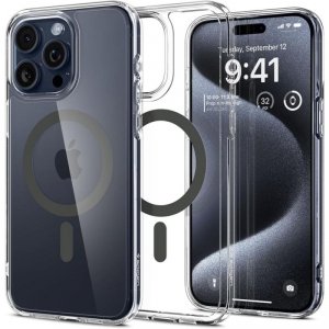 ETUI SPIGEN  ULTRA HYBRID MAG MAGSAFE IPHONE 15 PRO GRAPHITE
