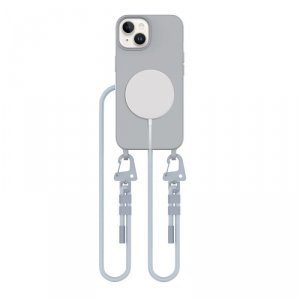 ETUI TECH-PROTECT  MAGNECKLACE MAGSAFE IPHONE 13 CRAYON GREY