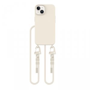 ETUI TECH-PROTECT  MAGNECKLACE MAGSAFE IPHONE 15 COSMIC LATTE
