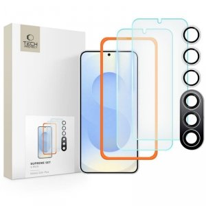 SZKŁO HARTOWANE TECH-PROTECT SUPREME SET 3-PACK SAMSUNG GALAXY S25+ PLUS CLEAR