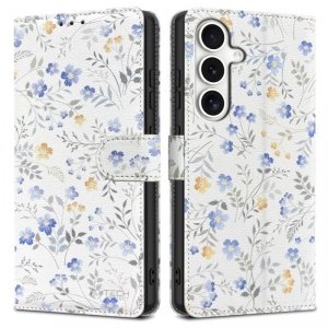 OTWIERANE KSIĄŻKOWE ETUI FUTERAŁ TECH-PROTECT  WALLET SAMSUNG GALAXY S25 SPRING FLOWERS