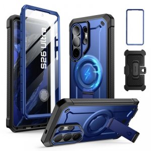 Supcase Pancerne Etui Unicorn Beetle Pro Mag MagSafe 2-Zestaw do Samsung Galaxy S26 Ultra Cobalt