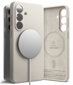 Magnetyczne Etui Samsung Galaxy S26 Ringke Silicone MagSafe Szary Case