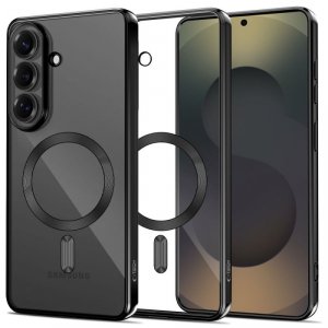 Czarne etui do Samsung Galaxy S26+ Plus MagSafe – Tech-Protect MagFlex – Błyszczące