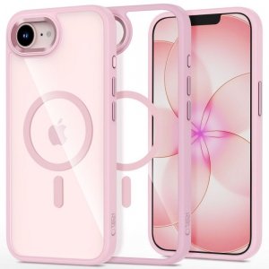 Etui Tech-Protect MagMat MagSafe do iPhone 16e / iPhone 17e Soft Pink/Clear