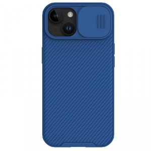 Pancerne etui Nillkin CamShield Pro Magnetic Case do iPhone 15 z osłoną na aparat - niebieskie