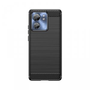 Etui silikonowe Carbon Case do Motorola Edge 40 - czarne