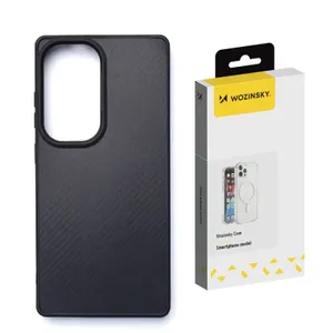 Etui Wozinsky Carbon Fibre Case z MagSafe na Samsung Galaxy S25 Ultra - czarne