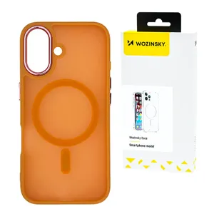 Etui Wozinsky Fashion Case MagSafe na Samsung Galaxy S25+ - pomarańczowe