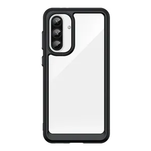 Etui Outer Space Case do Samsung Galaxy A36 pokrowiec z elastyczną ramką  - czarne