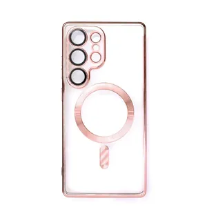 Etui Electroplated Case z MagSafe galwanizowane na iPhone 16e - różowe