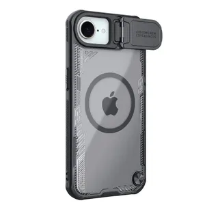 Etui Nillkin Iceblade Prop Magnetic z osłoną obiektywu i podstawką na iPhone 16e - czarne