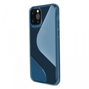 S-Case elastyczne etui pokrowiec Huawei P40 Lite E niebieski