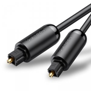 Ugreen optyczny kabel przewód audio 1,5 m cyfrowy światłowód Toslink SPDIF szary (70891 AV122)