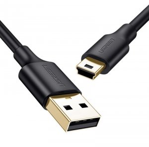 Ugreen kabel przewód USB - mini USB 480 Mbps 1 m czarny (US132 10355)