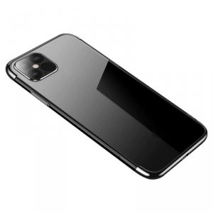 Clear Color case żelowy pokrowiec etui z metaliczną ramką Samsung Galaxy A52s 5G / A52 5G / A52 4G czarny