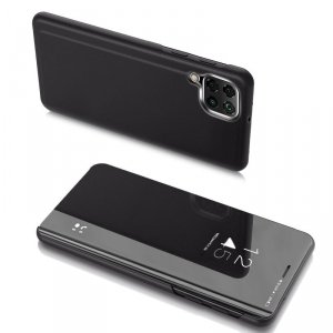 Clear View Case futerał etui z klapką Samsung Galaxy A22 4G czarny