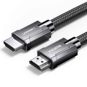 Ugreen kabel przewód HDMI 2.1 8K 60 Hz / 4K 120 Hz 3D 48 Gbps HDR VRR QMS ALLM eARC QFT 5 m szary (HD135 50562)