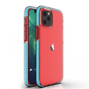 Spring Case pokrowiec żelowe etui z kolorową ramką do iPhone 13 mini jasnoniebieski