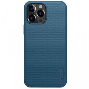 Nillkin Super Frosted Shield wzmocnione etui pokrowiec iPhone 13 Pro niebieski