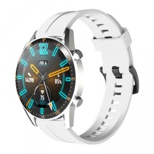 Silikonowy pasek do zegarka smartwatcha Huawei Watch GT / GT2 / GT2 Pro biały