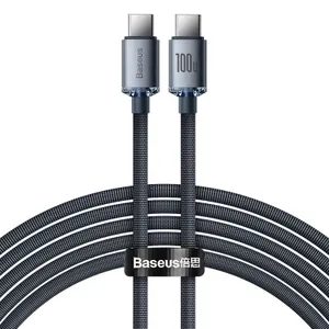 Kabel Baseus CAJY000701 USB-C - USB-C PD 100W 5A 480Mb/s 2m - czarny