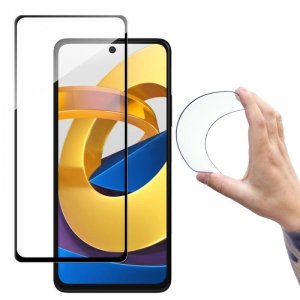 Wozinsky Full Cover Flexi Nano folia szklana szkło hartowane z ramką Xiaomi Redmi Note 11T 5G / Redmi Note 11S 5G / Poco M4 Pro 