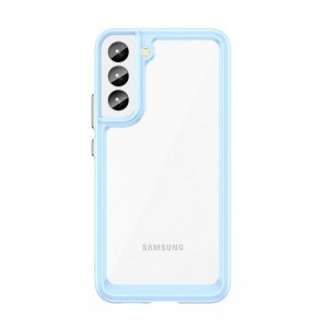 Outer Space Case etui do Samsung Galaxy S22+ (S22 Plus) sztywny pokrowiec z żelową ramką niebieski